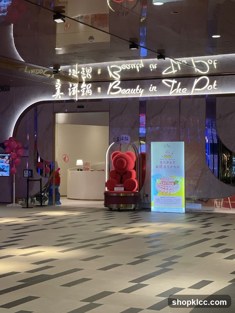 Restaurant Entrance with Neon Signage