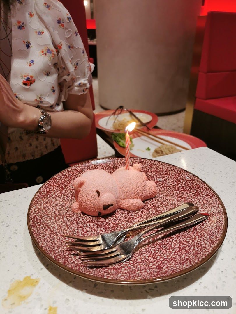 Dessert with Candle