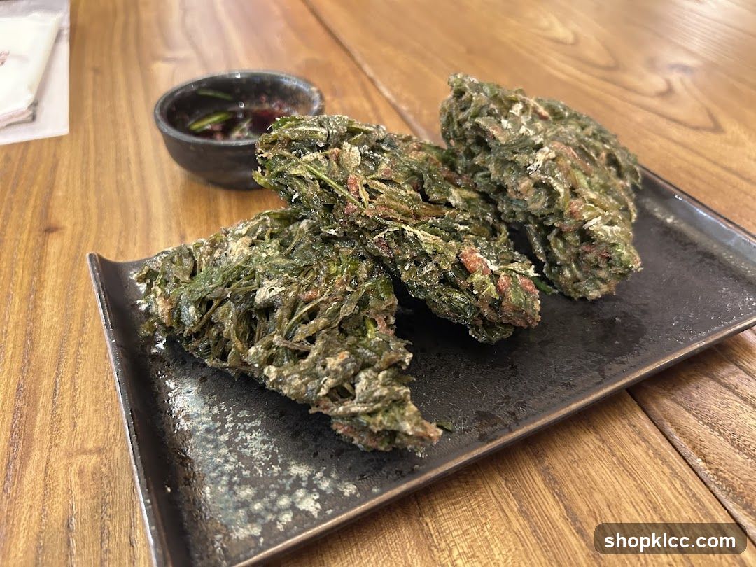 Fried Greens with Dipping Sauce