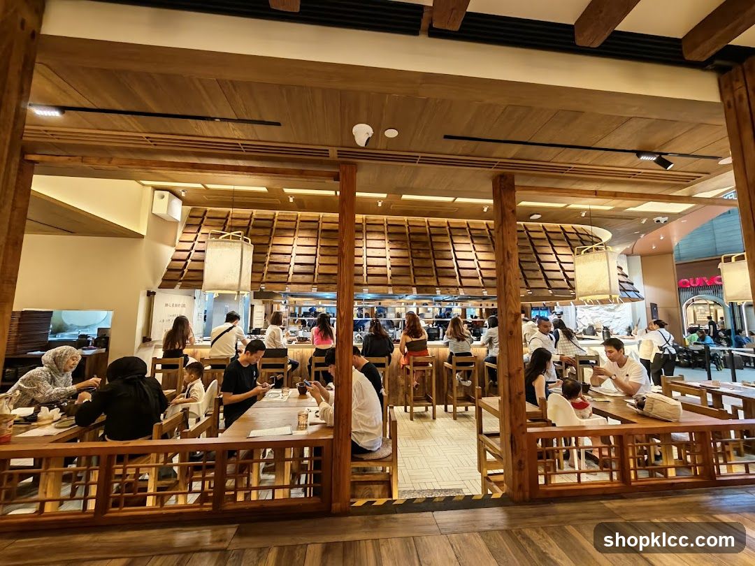 Restaurant Interior with Patrons