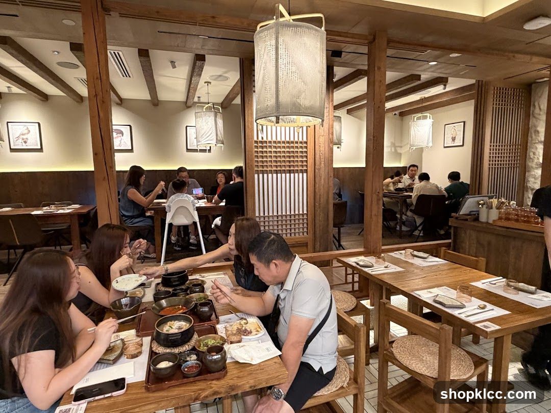 Restaurant Interior with Diners