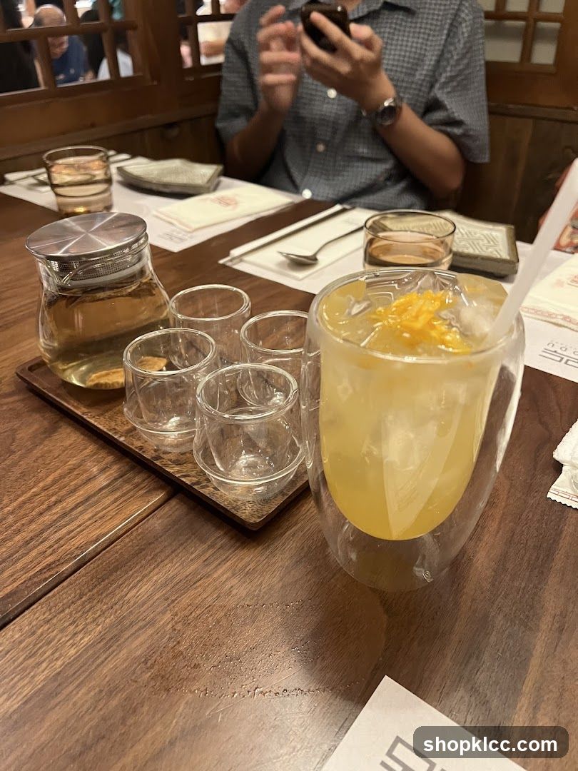 Table Setting with Drinks