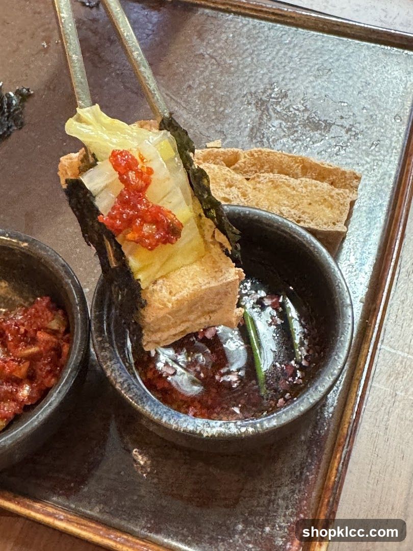Tofu Dish with Dipping Sauce