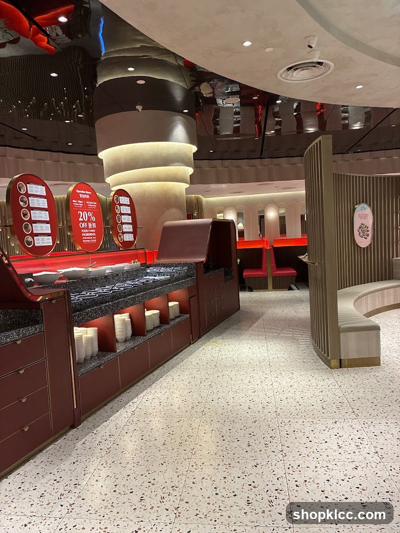 Restaurant Interior with Buffet Station