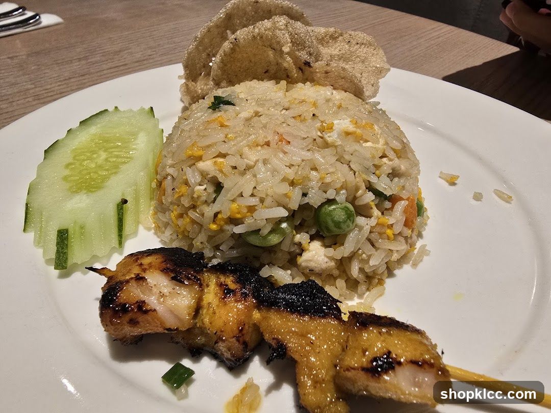Chicken Satay with Fried Rice