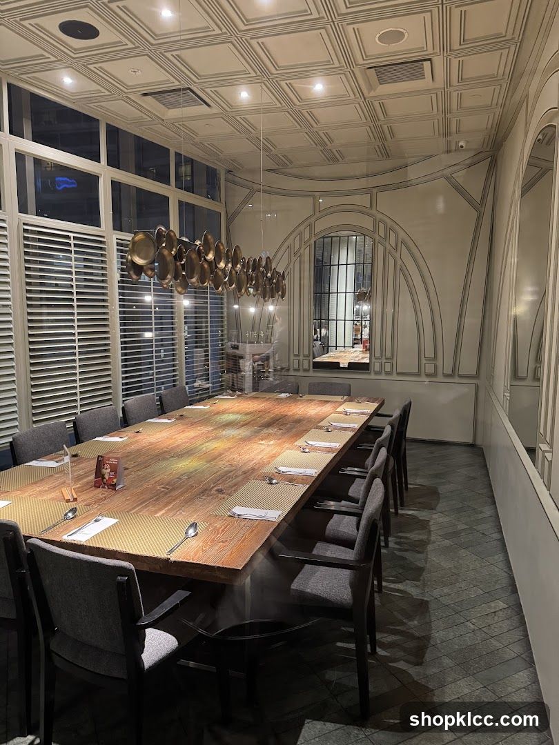 Large Dining Table Setup