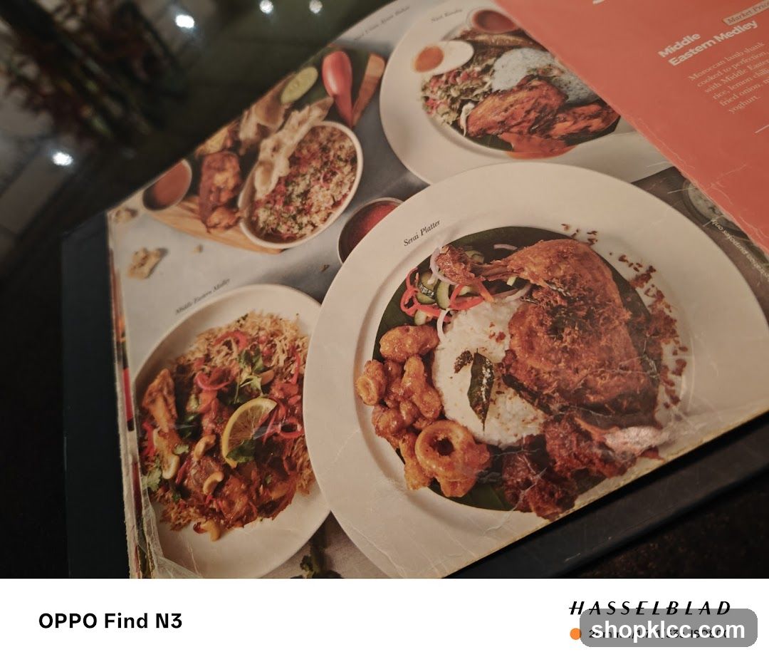 Menu with Food Photos