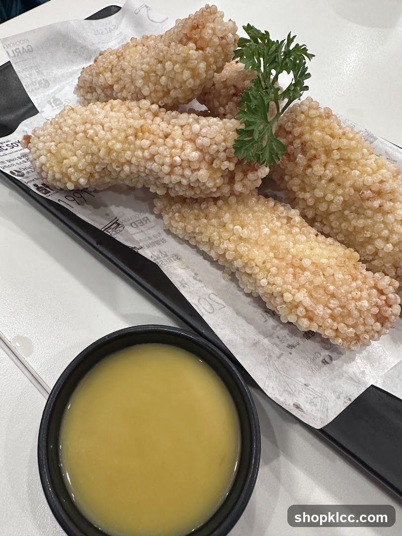 Fried Food with Dipping Sauce