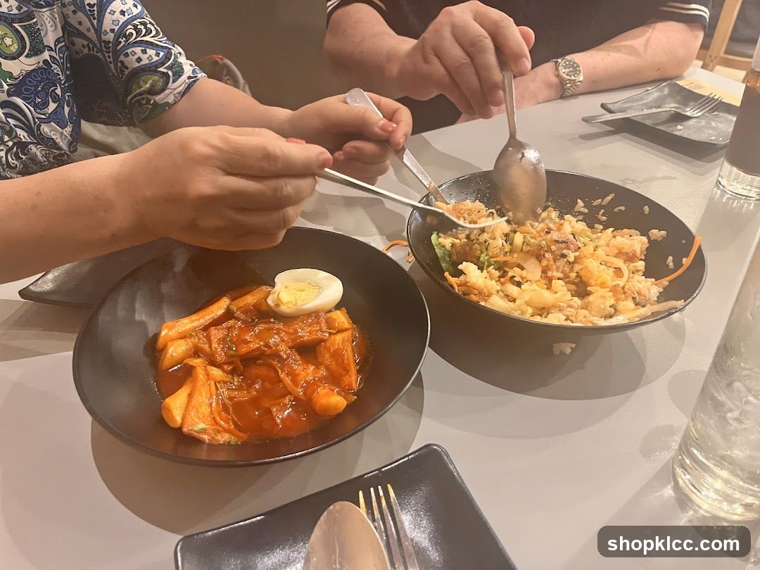 People Eating Korean Food