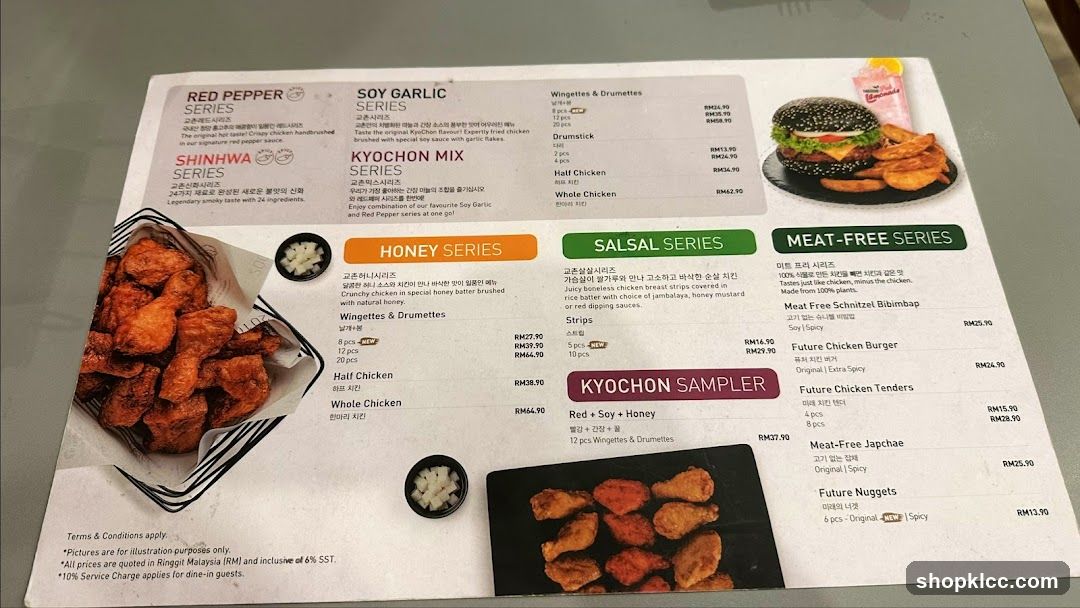 Kyochon Menu