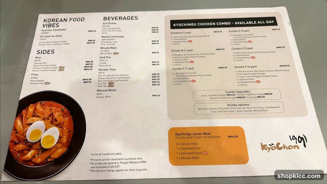 KyoChingu Menu