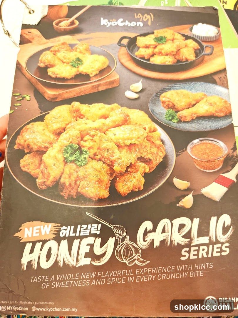 KyoChon Honey Garlic Series Menu