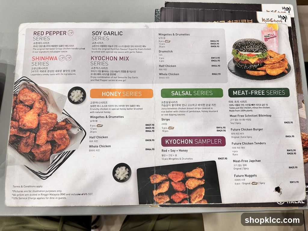 Kyochon Menu
