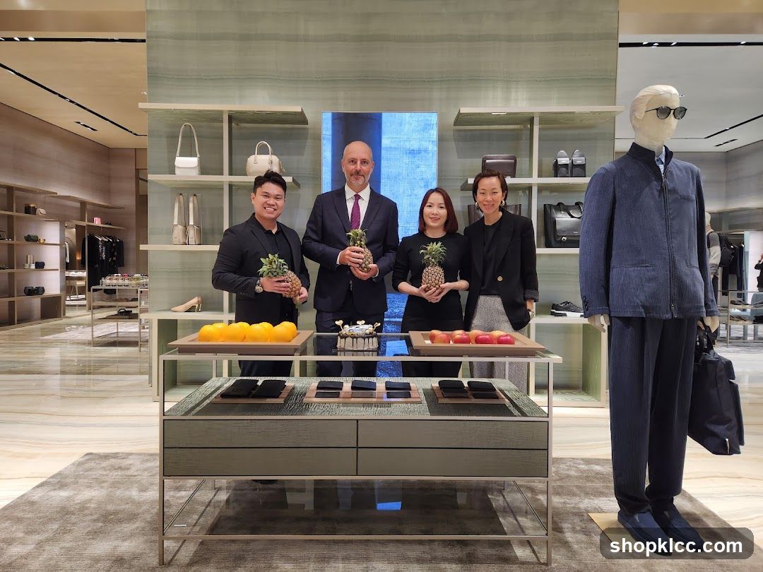 Store Interior with Staff and Display