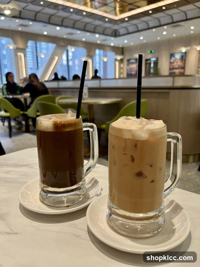 Two Iced Coffee Drinks