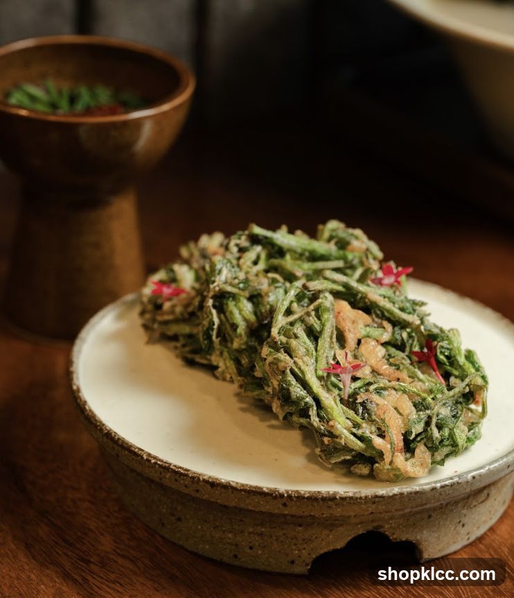 Fried Greens with Shrimp