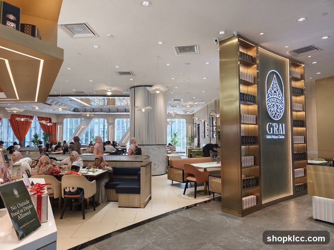 Restaurant Interior with G'Rai Branding
