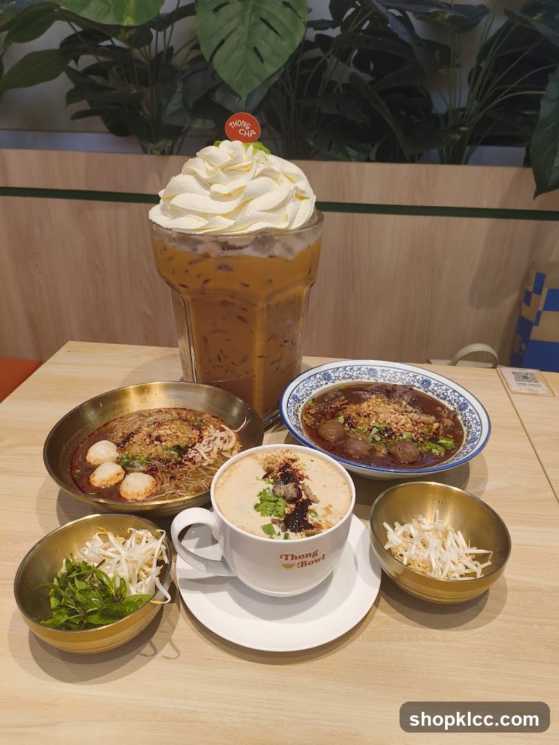 Thai Food and Drink Spread