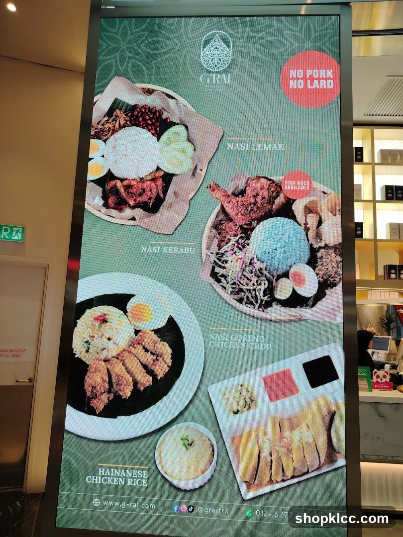 Food Menu Display