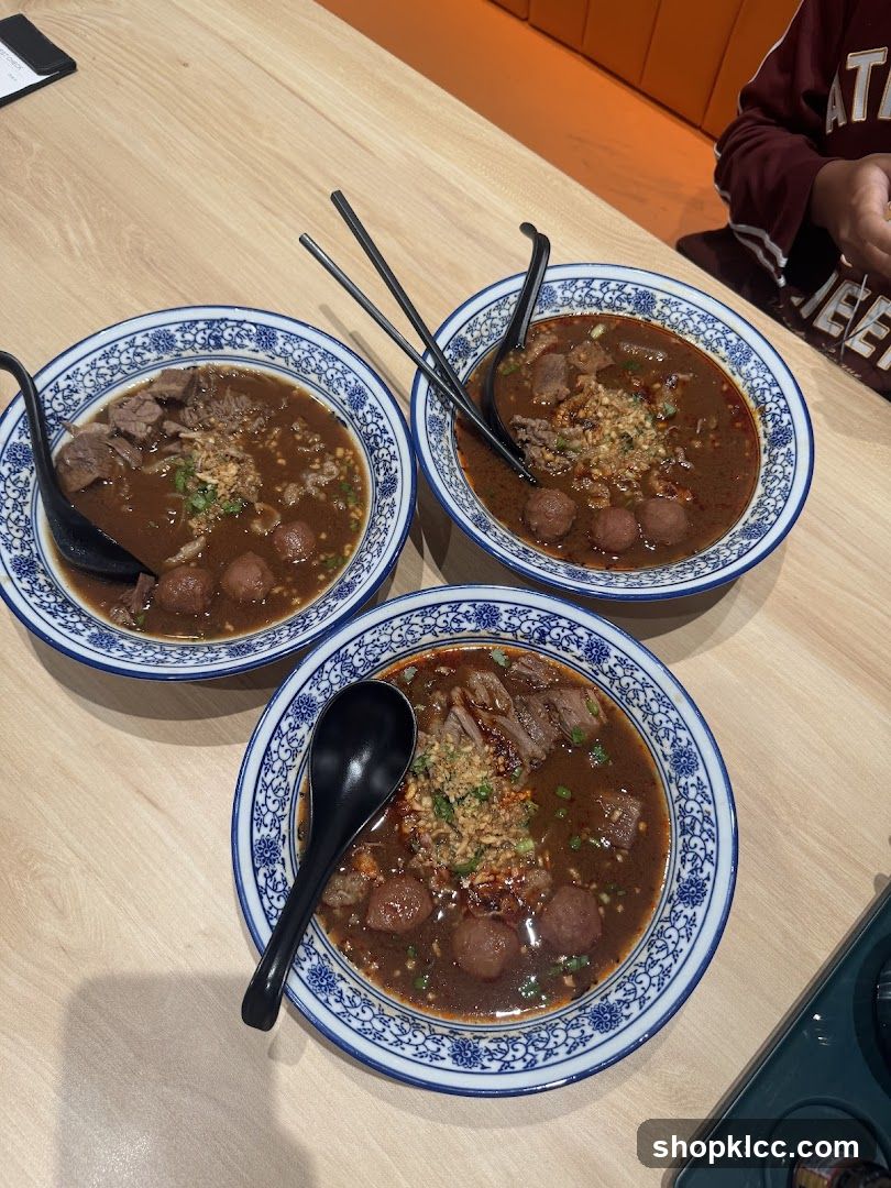 Three Bowls of Noodle Soup