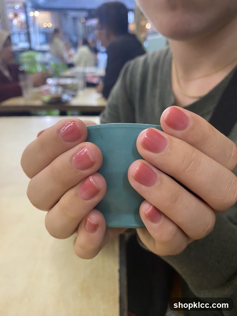 Woman holding a cup