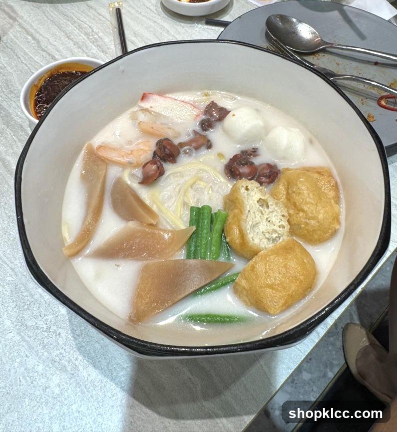Noodle Soup with Seafood and Tofu