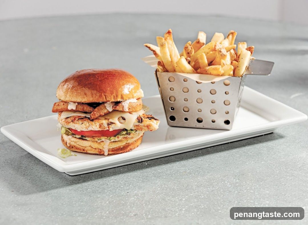 Chicken Sandwich and Fries