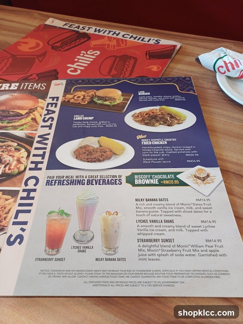 Chili's Menu