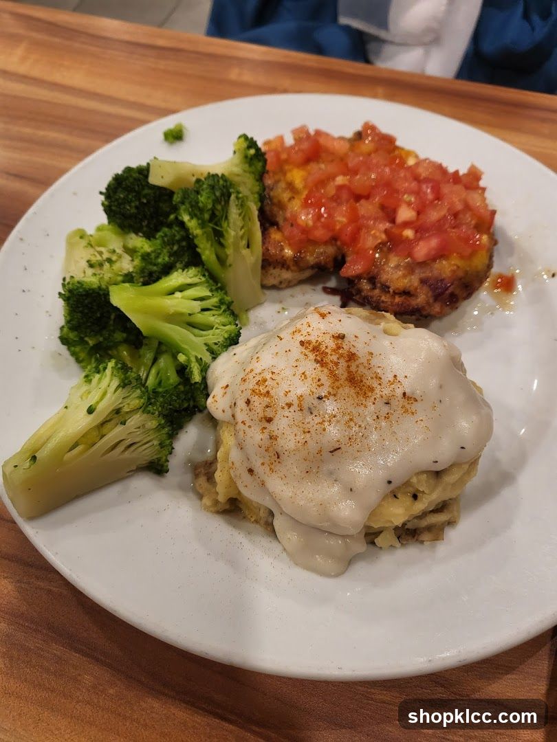 Chicken with Tomatoes and Mashed Potatoes
