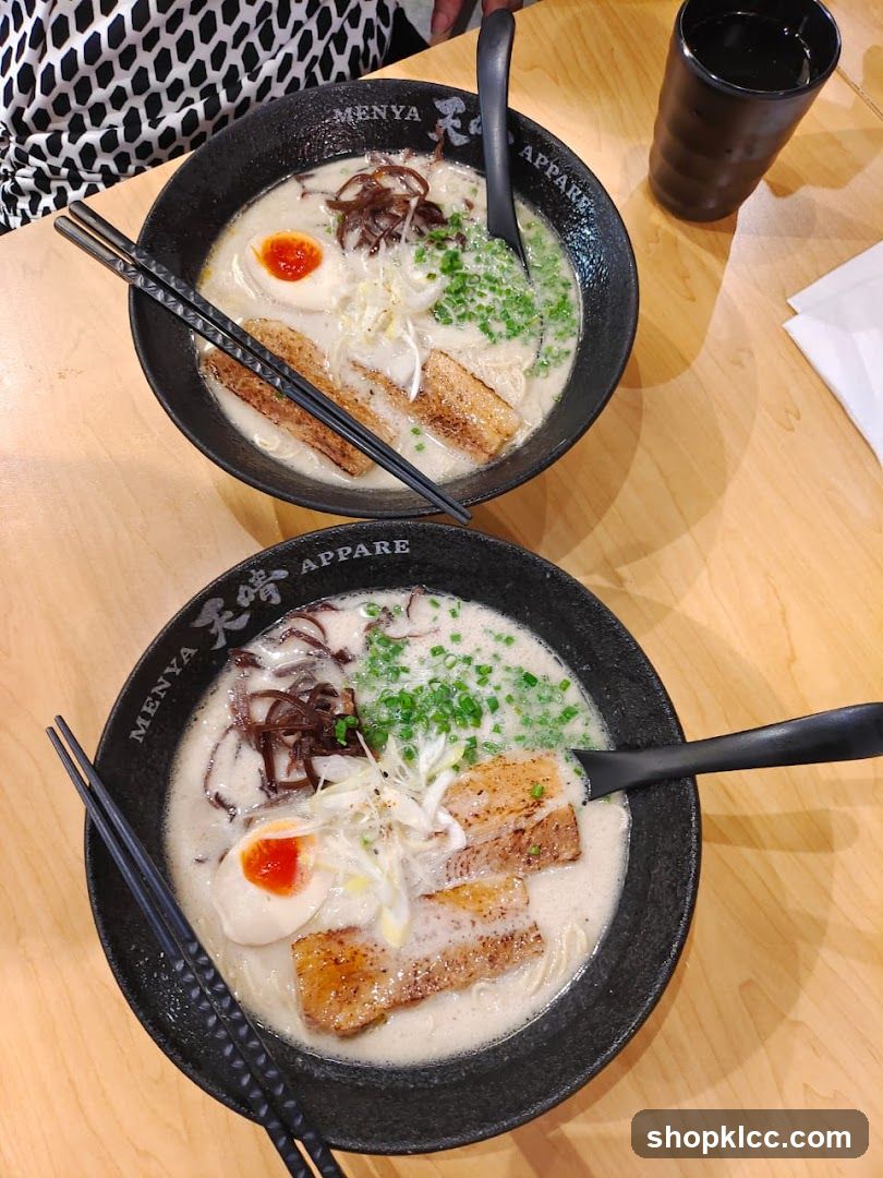 Two bowls of ramen
