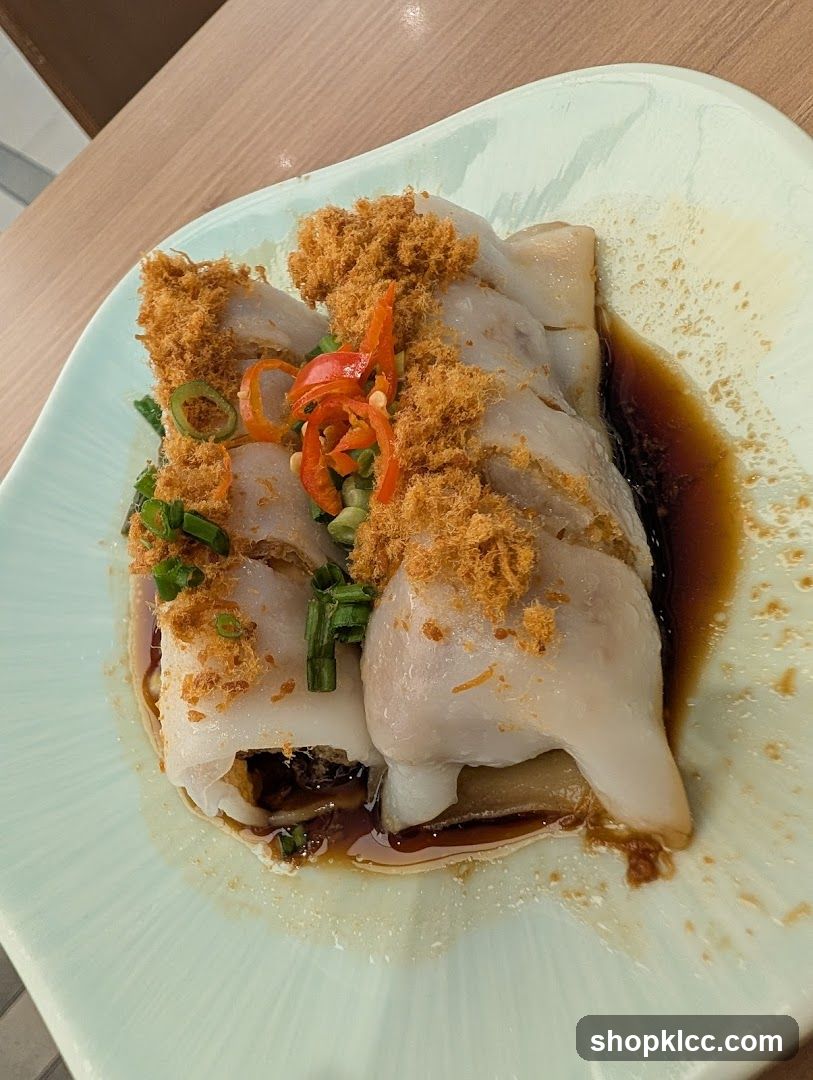 Steamed Rice Rolls with Toppings