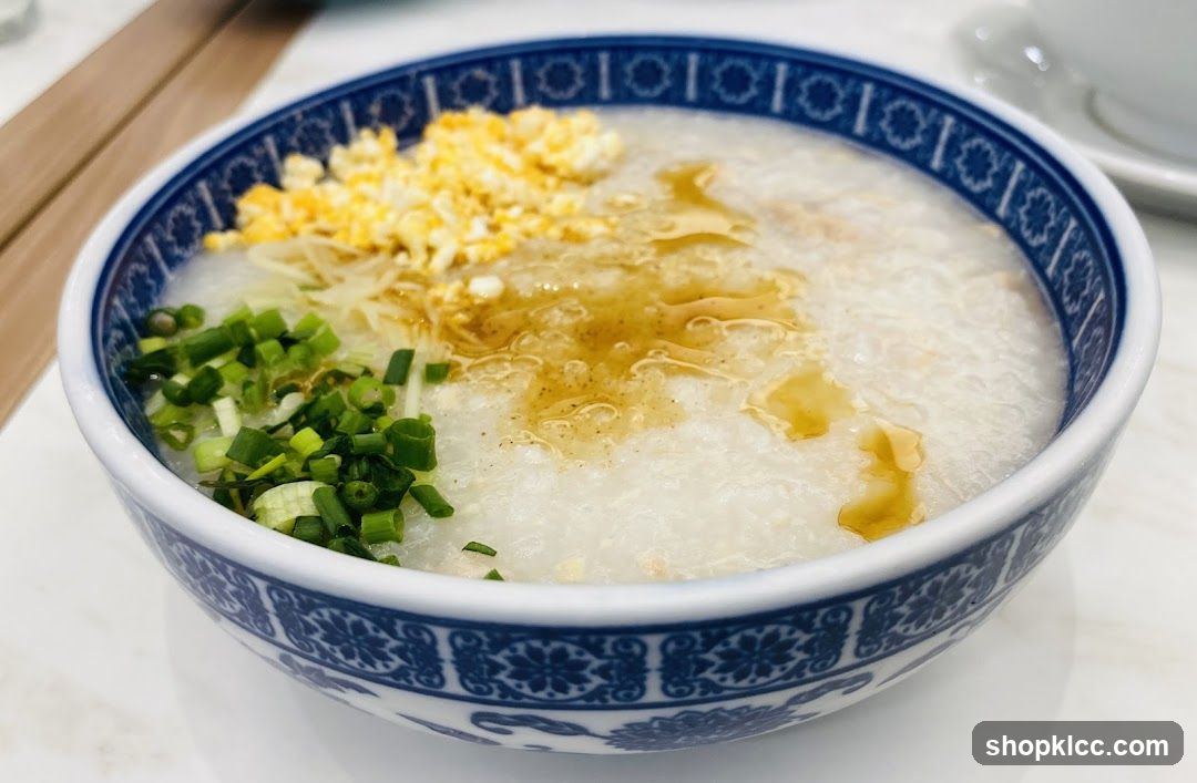 Congee with toppings