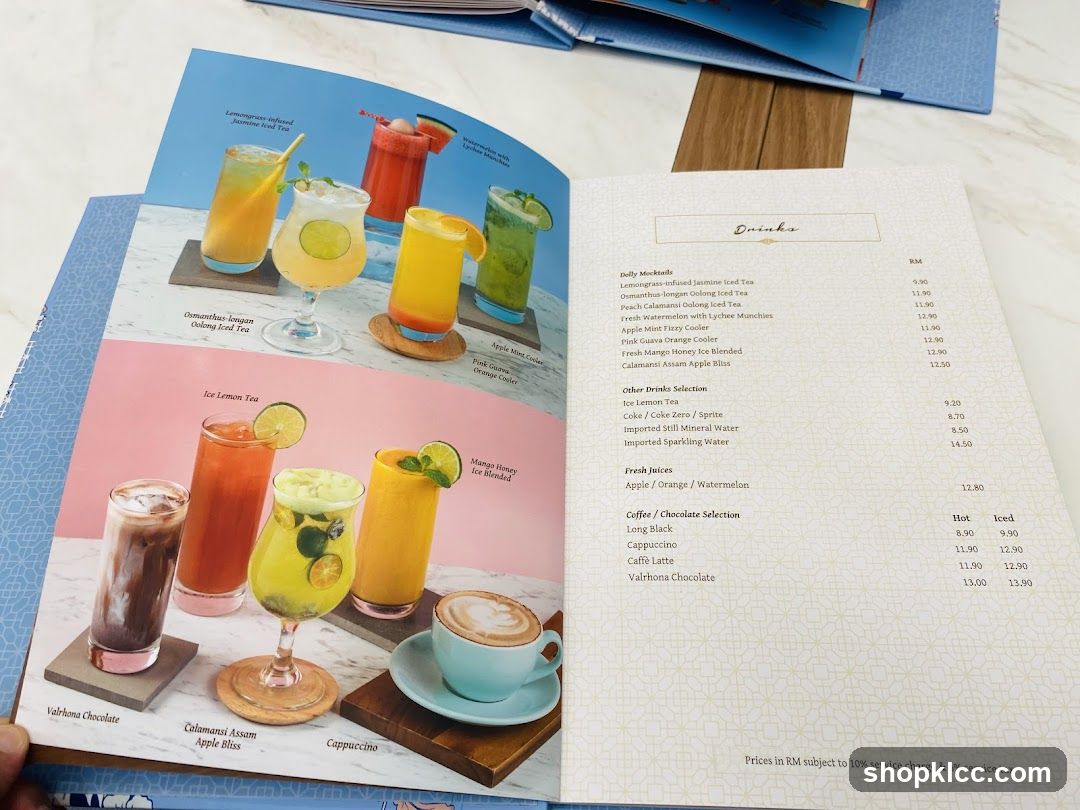 Drinks Menu