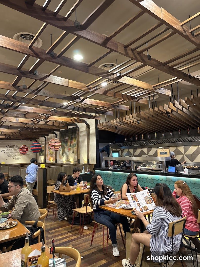 Restaurant Interior with Diners