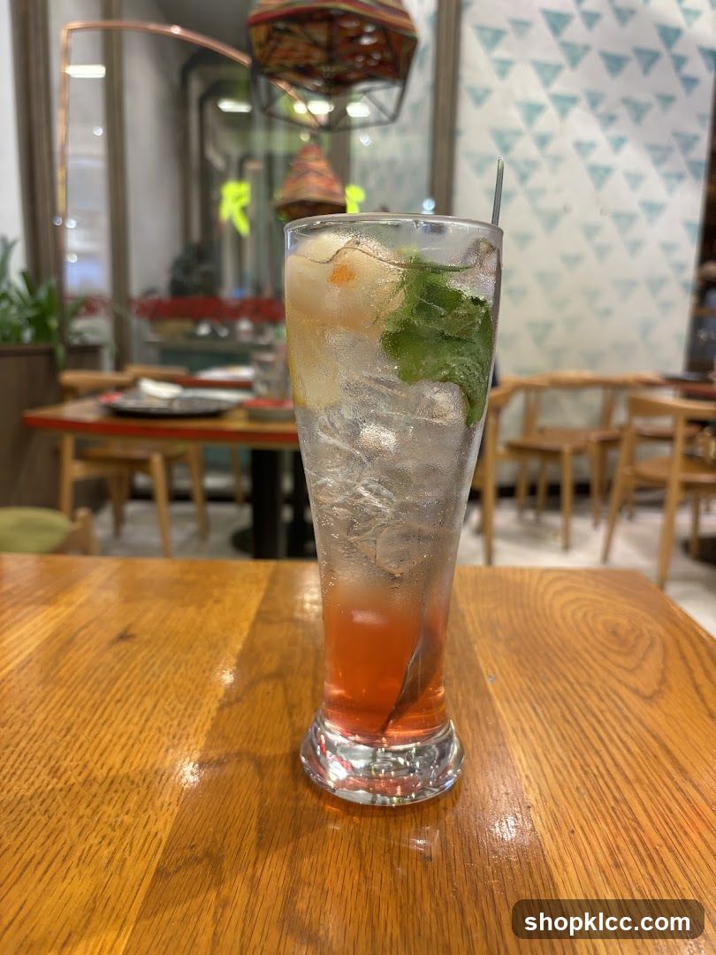 Lychee and Mint Drink