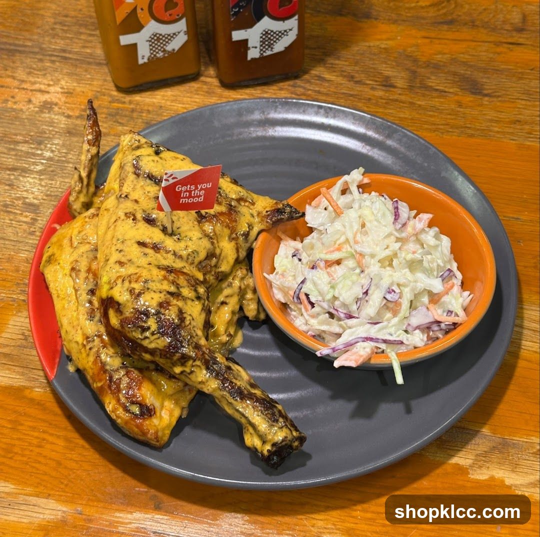 Grilled Chicken with Coleslaw