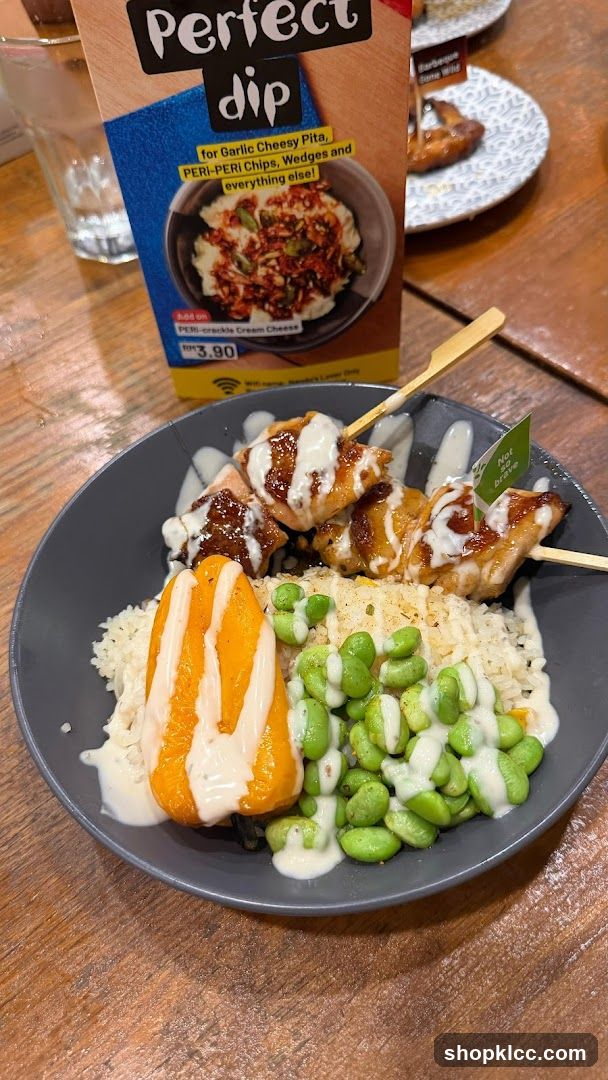 Food with promotional material