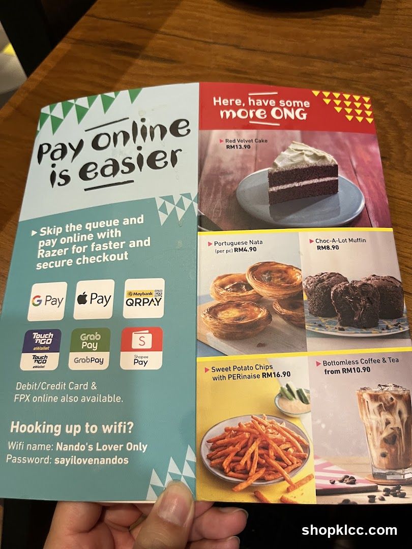 Nando's Menu