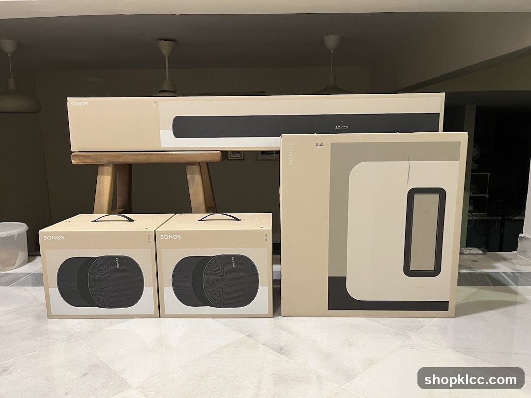 Sonos Speakers and Subwoofer