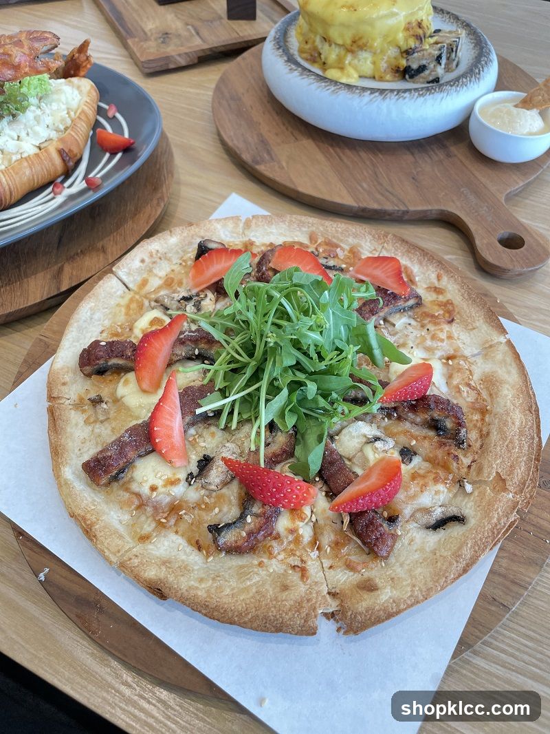 Gourmet Pizza and Croissant