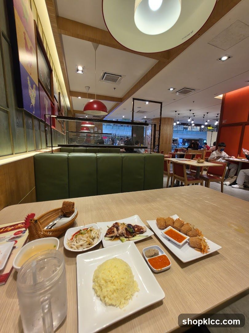 Restaurant Dining Table with Food
