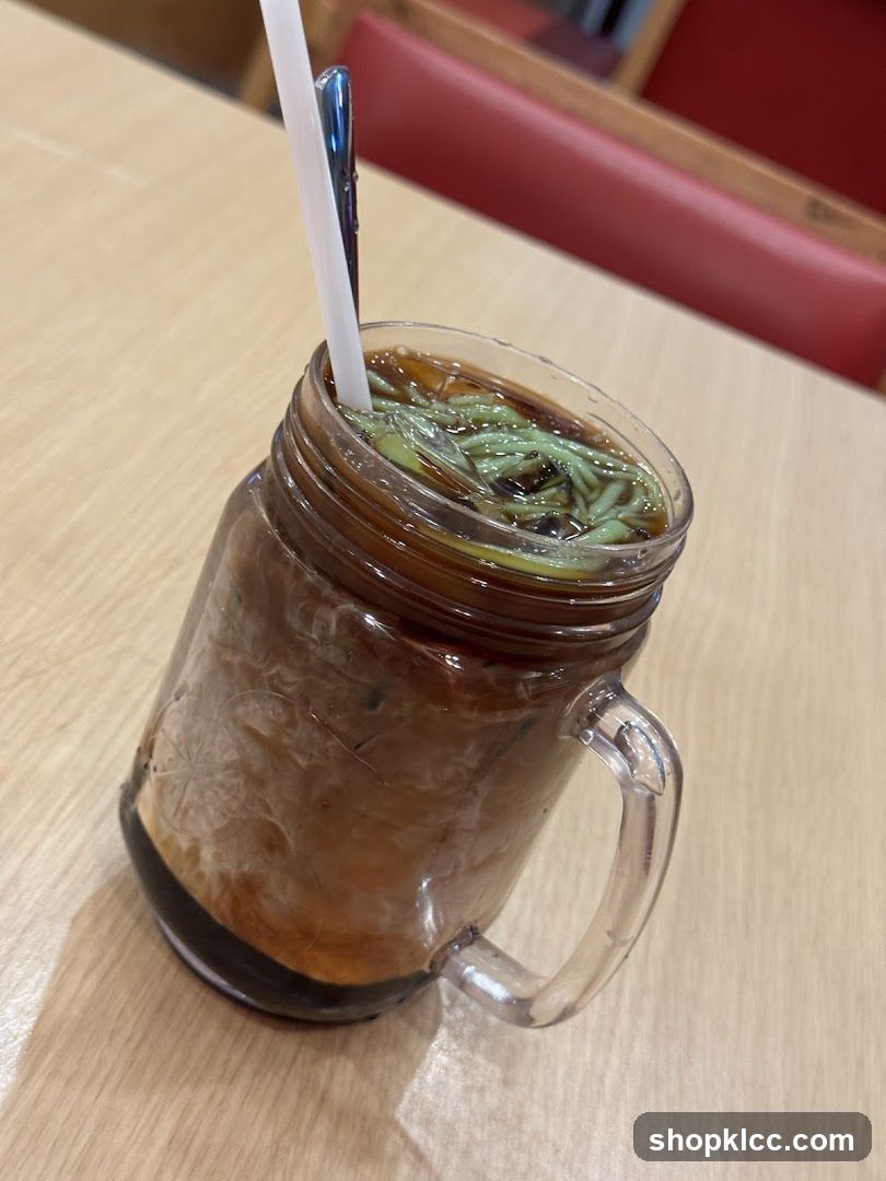 Iced Drink in Mason Jar