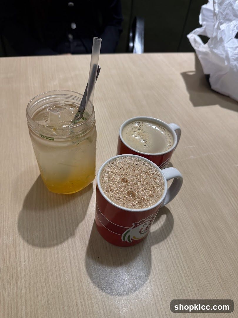 Beverages on a Table