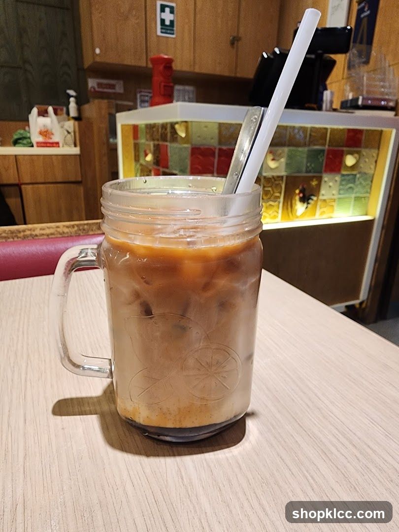 Iced Coffee in a Mason Jar