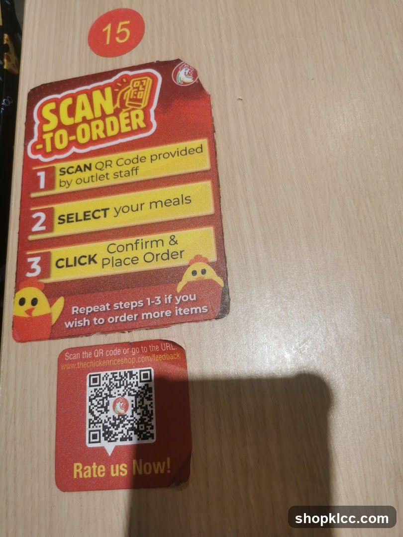 Scan to Order Instructions