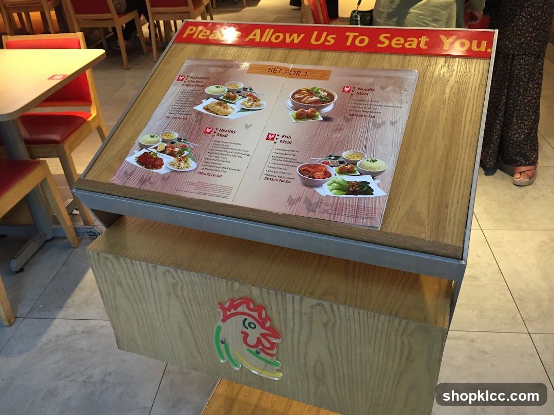 Set For 1 Menu