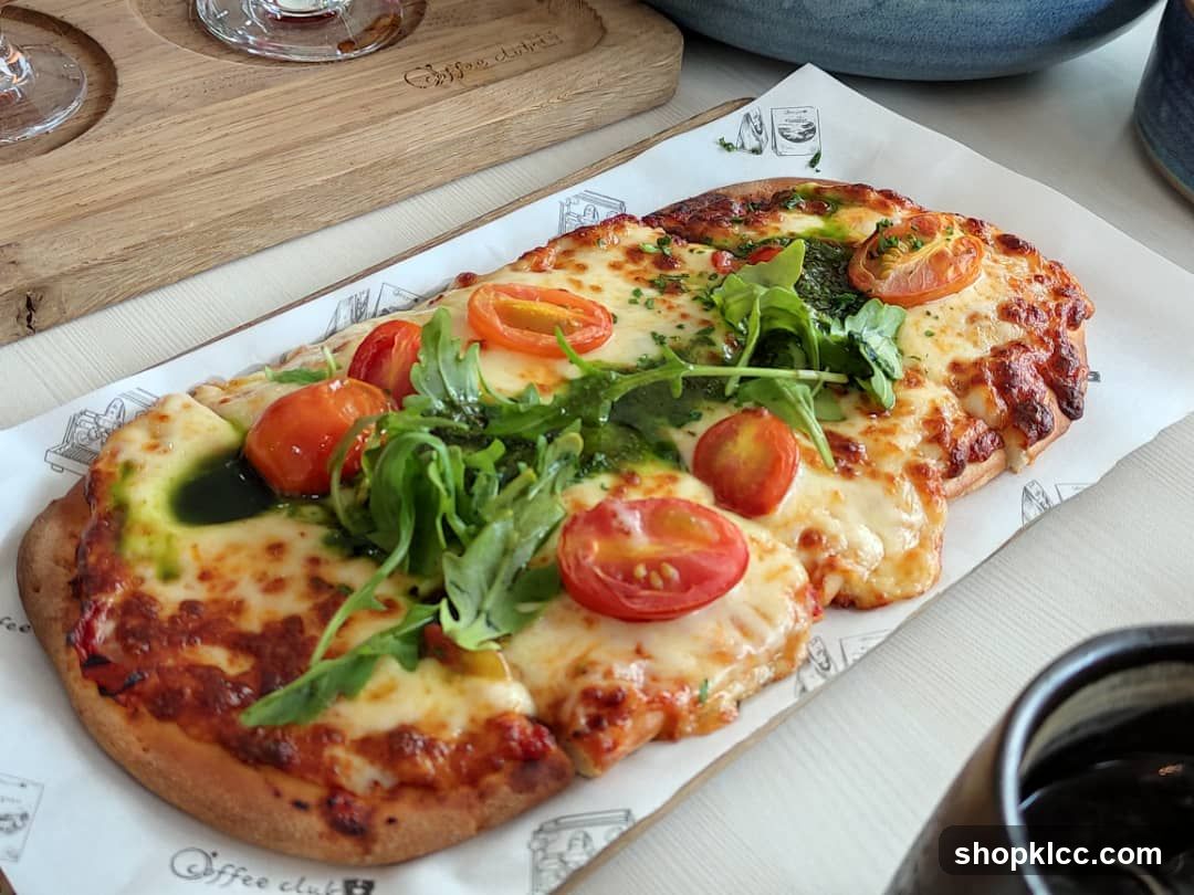 Flatbread with Tomatoes and Arugula