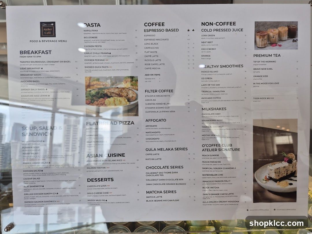Food & Beverage Menu
