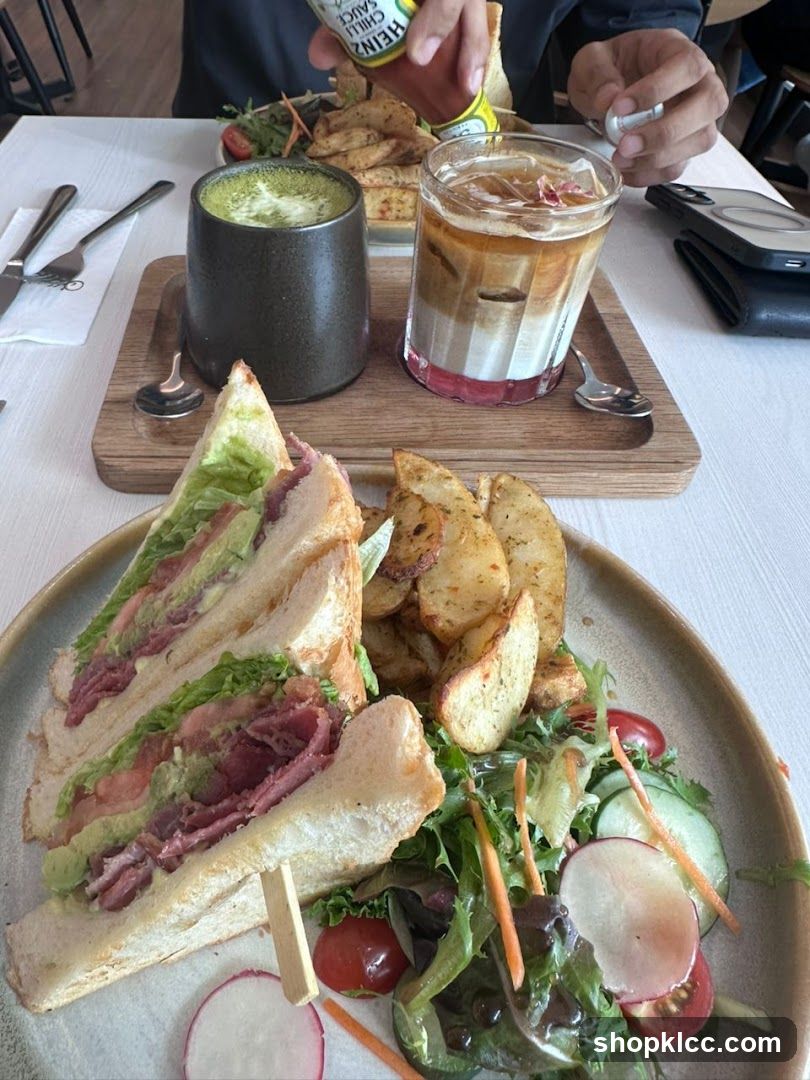 Sandwich Meal with Drinks