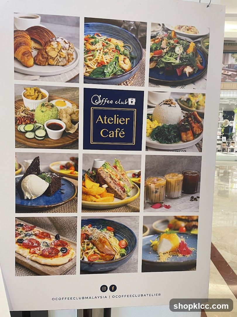 Coffee Club Atelier Cafe Menu